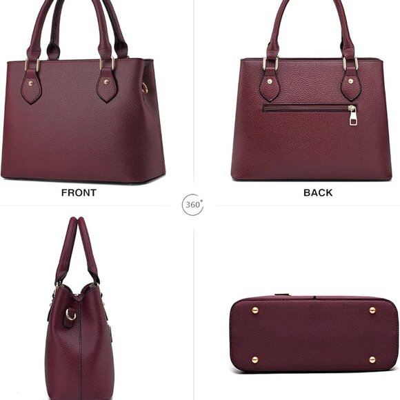 Purses and Handbags for Women Leather Crossbody Bags Women's Tote Shoulder Bag - Picture 3 of 7